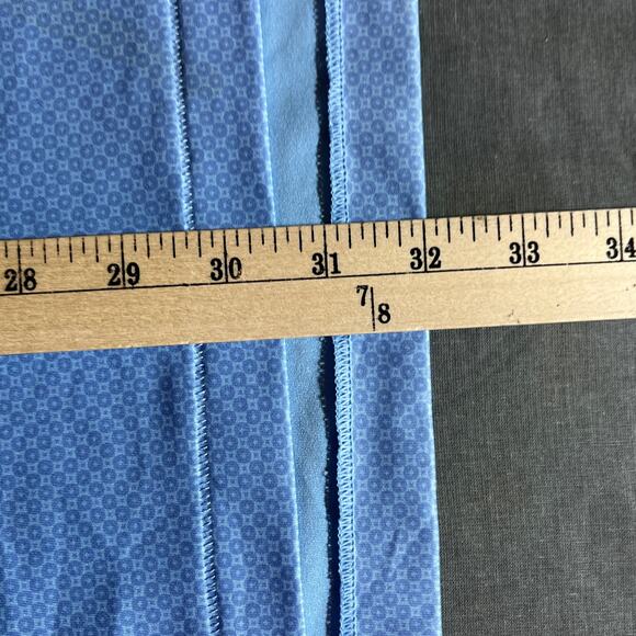 Peter Millar Summer Comfort Polo Shirt Mens Large Blue Geometric Golf Preppy‎ - Picture 9 of 10